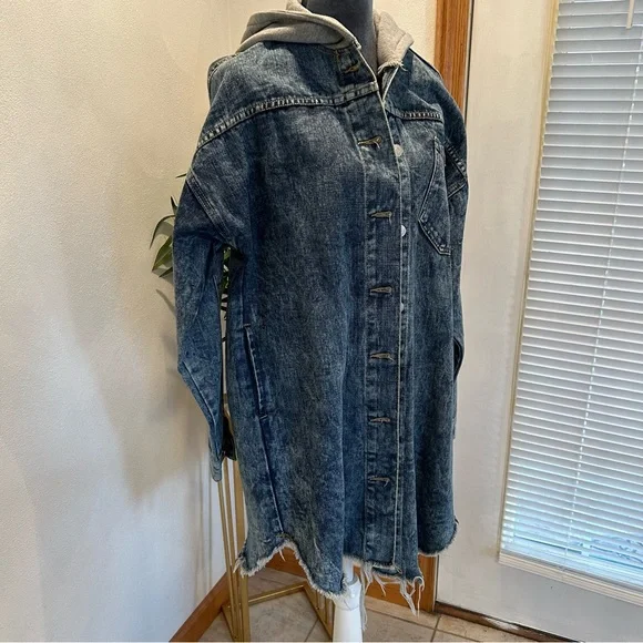 Denim Hooded Jacket for Women - Picture 7 of 11